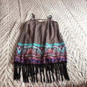 Rue 21 Silky Fringe Dress